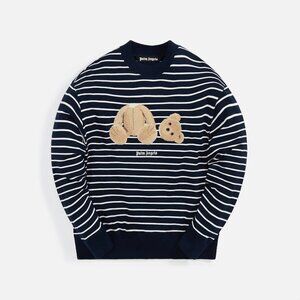 Palm Angels PA Bear Stripes Crew Men